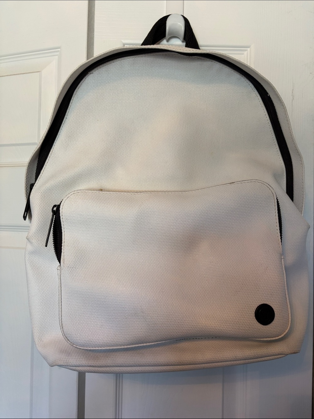lululemon athletica White Backpack with Black Accents